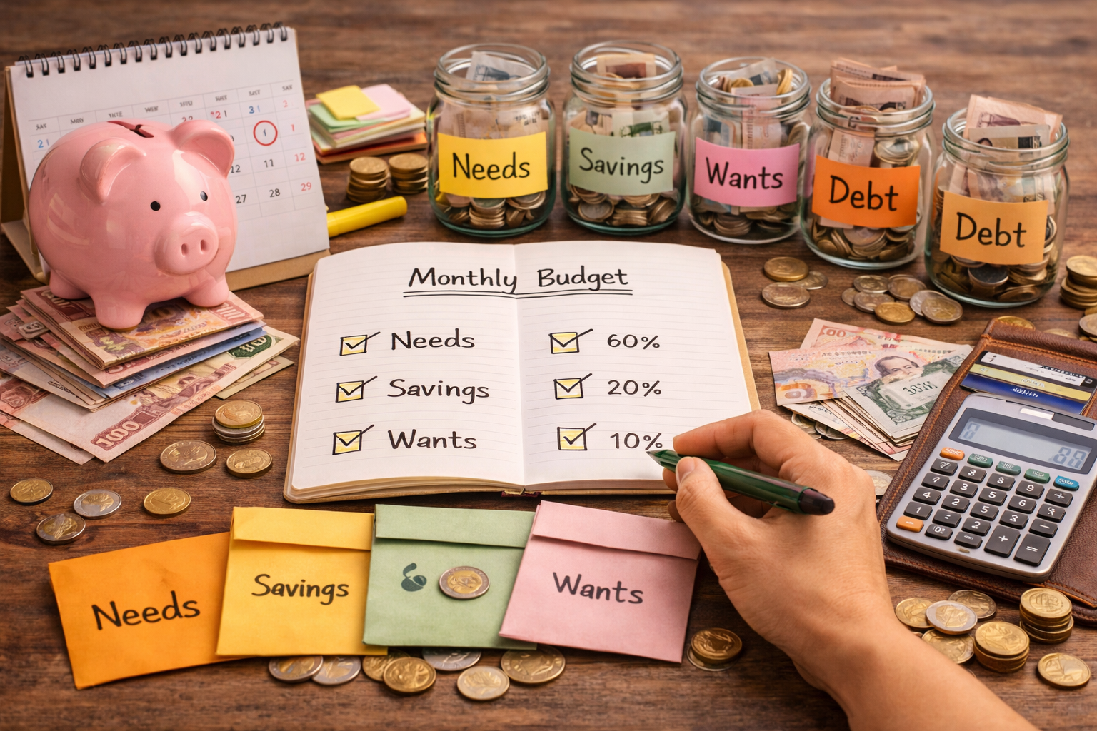 วางแผนใช้เงินรายเดือน: แบ่งเงินยังไงให้พอใช้