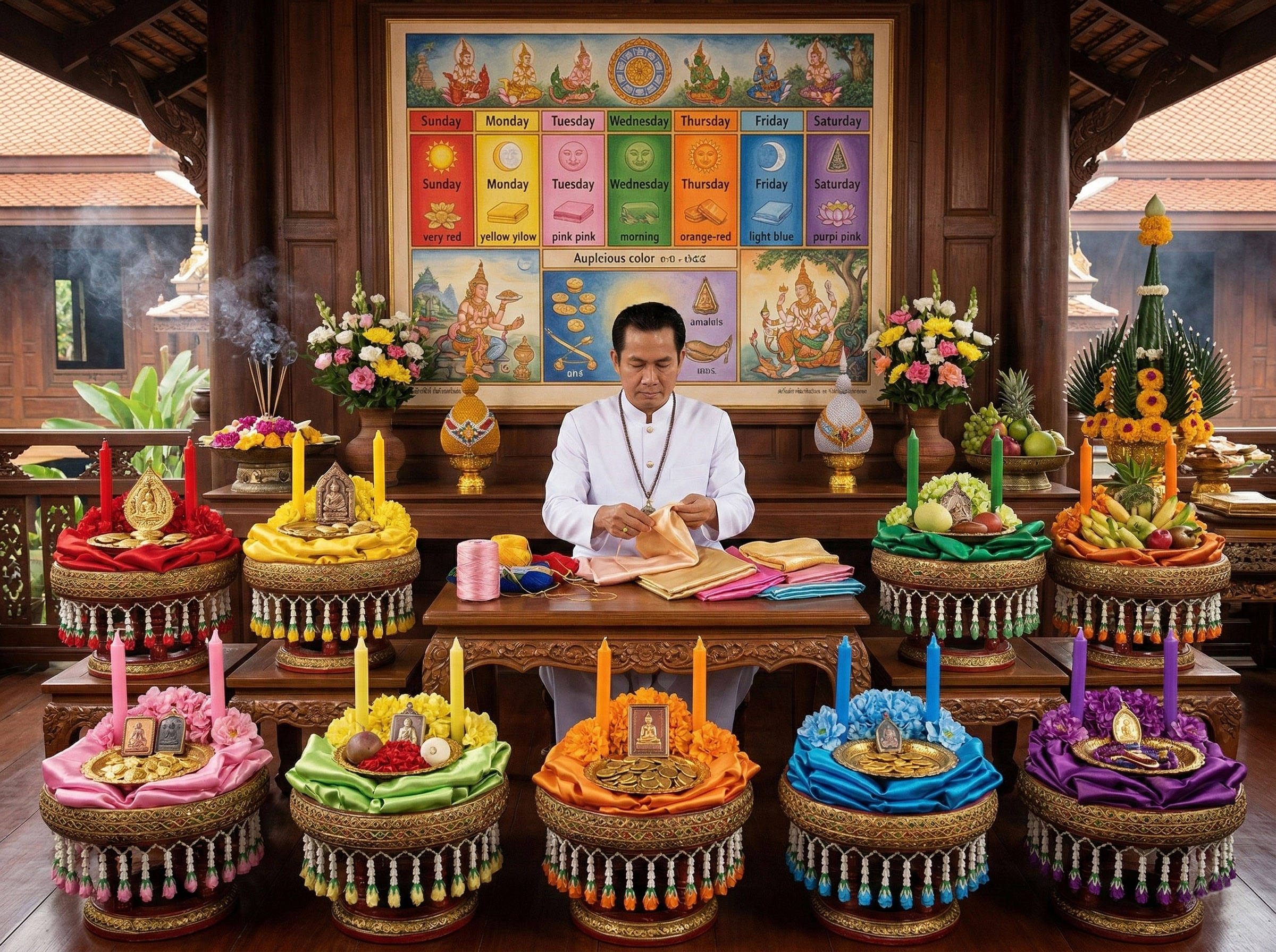 สีมงคลตามวันเกิด: ความเชื่อไทยที่หลายคนนิยม