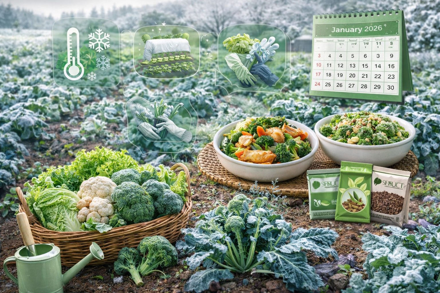 ปลูกผักฤดูหนาวเดือนมกราคม 2026: เมนูแนะนำและวิธีดูแล