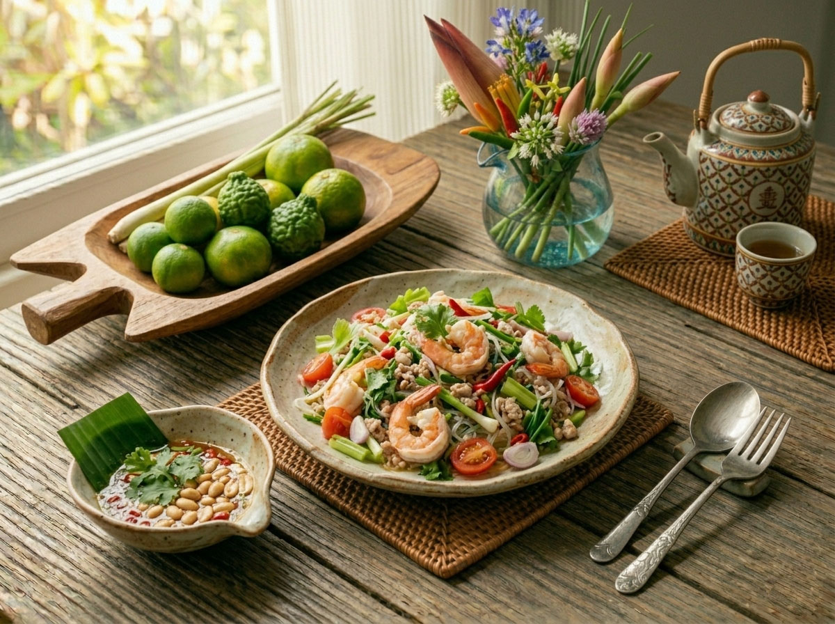 ยำวุ้นเส้น: สูตรยำรสเปรี้ยวหวาน เย็นสดชื่น